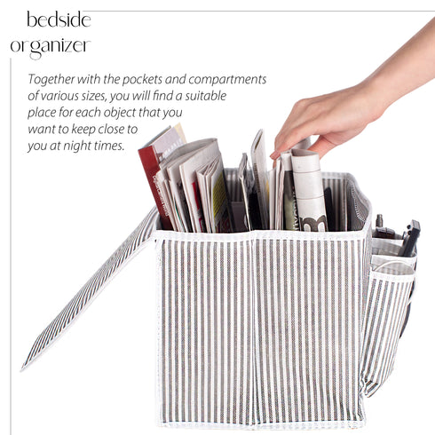 EDNA HOME Bedside Storage Organizer